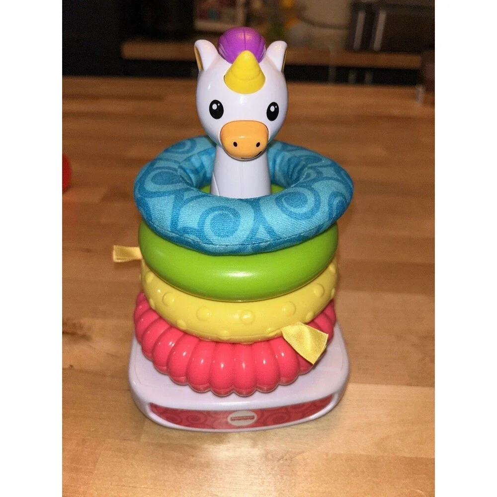 Fisher-Price Unicorn Rock-A-Stack Baby Toy